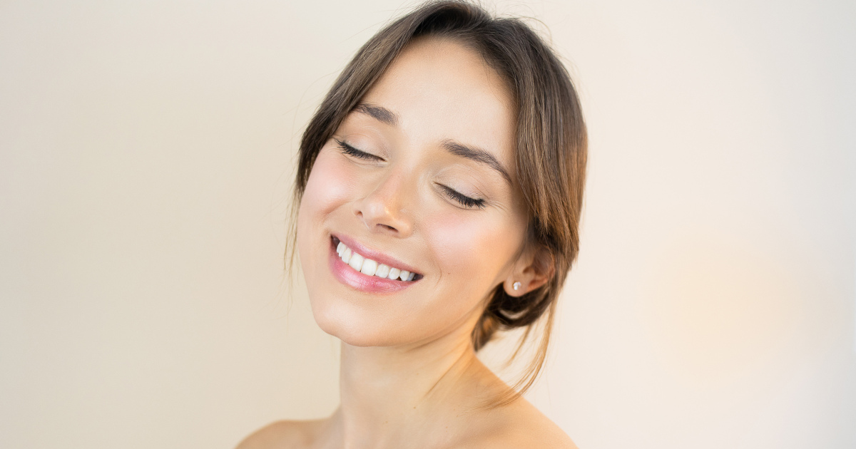 woman with a beautiful big smile