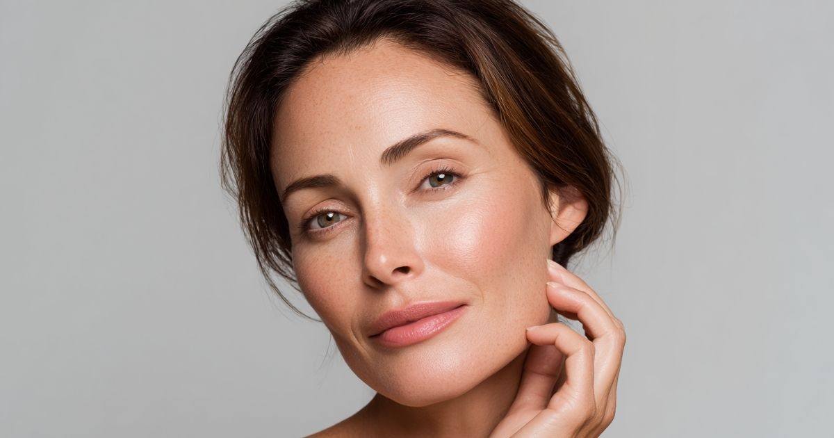 What Are the Different Types of Laser Resurfacing? 1 Close-up of a woman's face showing smooth, radiant skin after laser resurfacing